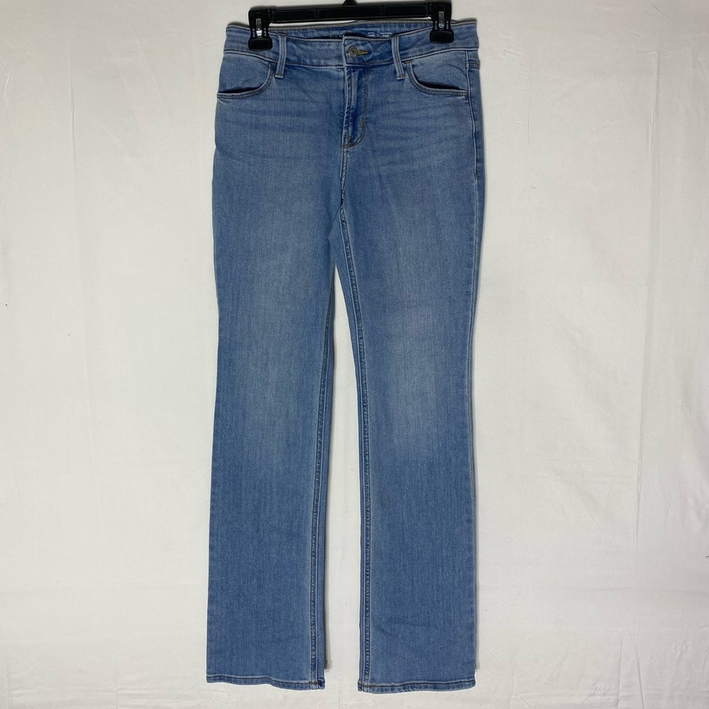 Old Navy Med Wash Mid Rise Kicker Boot Cut Jeans 2